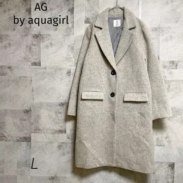 AG by aquagirl [ L ] 울 코트 그레이 심플 고급 월드