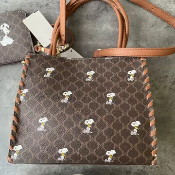 [택 포함 새상품] 스누피 프린트 핸드백 숄더백