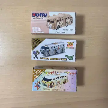 도쿄 디즈니 리조트 토미카 닷피 버스 3세트