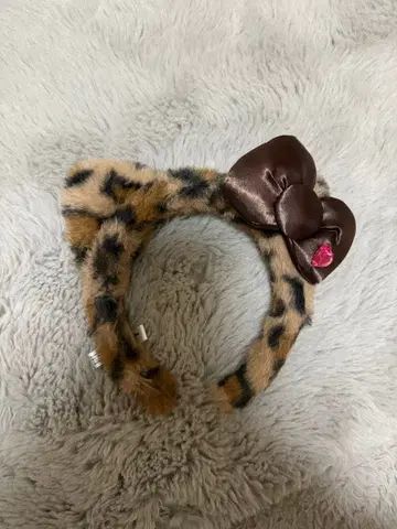 USJ 유니버셜 헬로키티 레오파드 무늬 머리띠