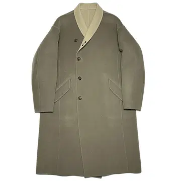 카즈유키 쿠마가이 어태치먼트 더블 페이스 비버 라운드 칼라 코트 3