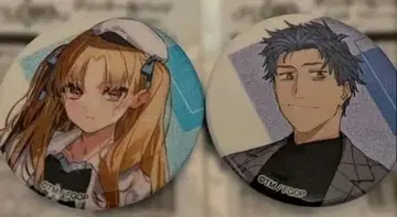 FGO 로손 캔 배지 사이토 하지메 & 에레쉬키갈