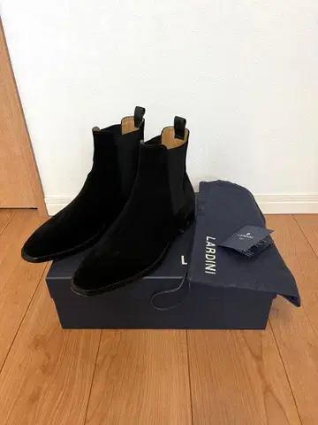 컨디션 최상 LARDINI 스웨이드 사이드 고어 부츠