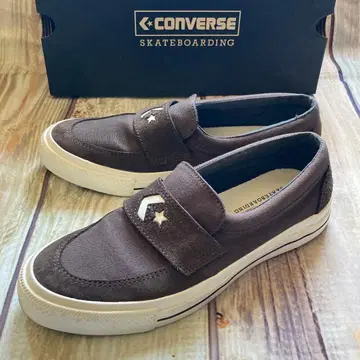 새상품급 컨버스 CS 로퍼 SK 브라운 26cm 스니커즈