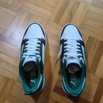 PUMA 스니커즈 화이트/그린/블랙