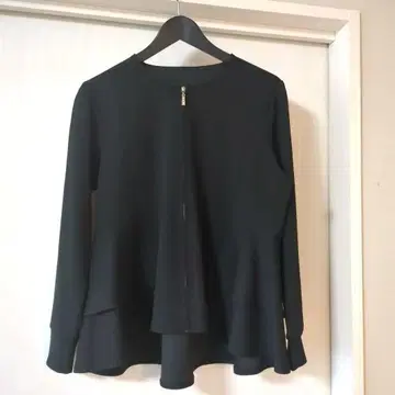 노카라 자켓 블랙 QVC 피 하트