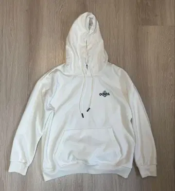 화이트 후드 부착 후드티 올림피아 아마추어