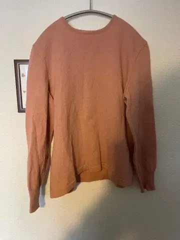 핑크 울 긴팔 니트 스웨터 M 사이즈 gruppo