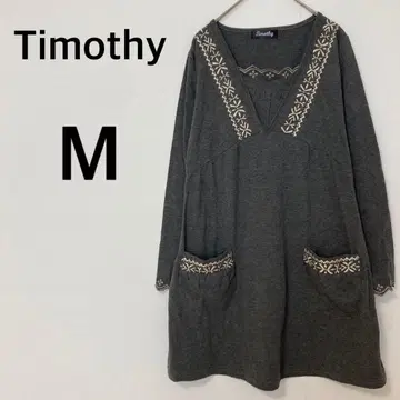 티모시 Timothy 긴팔 티셔츠 [ M ] 튜닉 루즈핏