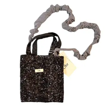 미사용 새상품 Uhr 스팽글 미니 숄더백 블랙