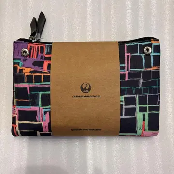 JAL 퍼스트 클래스 어메니티 파우치 헤럴드 보니