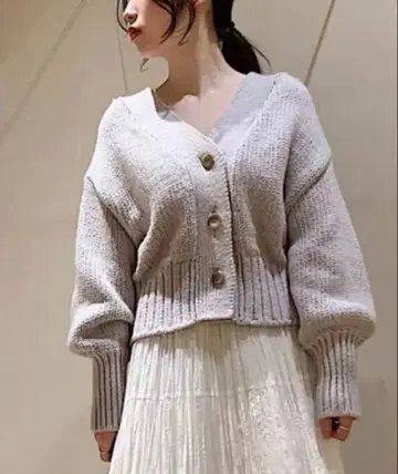 sustainable 로우 게이지 가디건