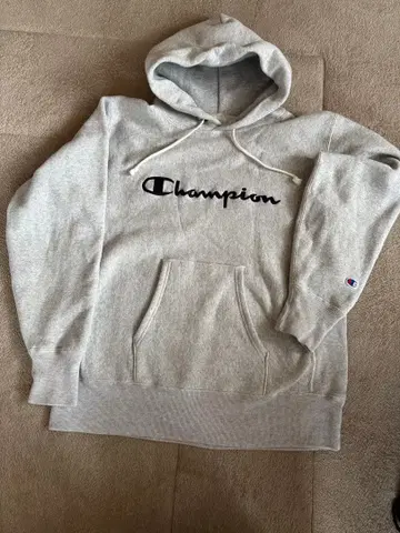 챔피언 그레이 후드티 L 사이즈