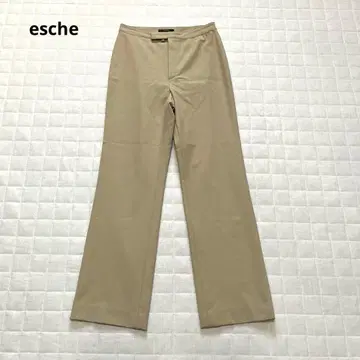 [] 여성용 무지 슬랙스 빅 사이즈 베이지