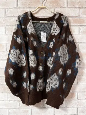 ROSE BUD 플라워 자카드 가디건