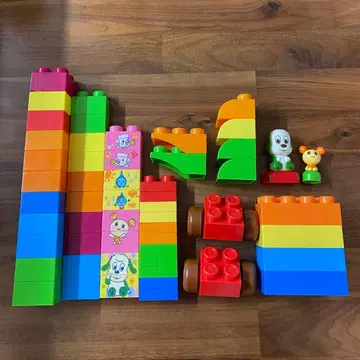 커다란 블록 멍멍 우탄 아기용