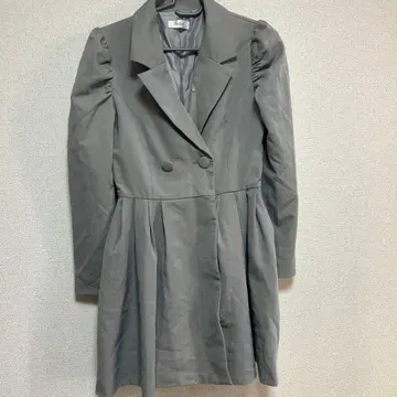 Darich 그레이 더블 버튼 코트