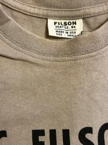 FILSON 베이지 T셔츠 S사이즈
