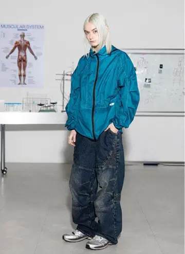 GLACK GP058 Knee Cap Biker Denim Pants