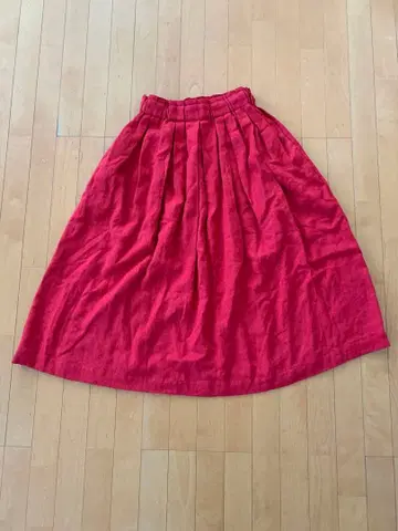 Hands of creation 플레어 스커트 레드