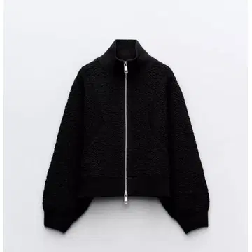 zara 자카드 니트 봄버 자켓