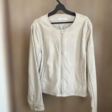 베이지 노카라 자켓