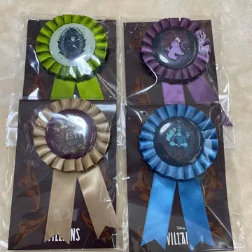 디즈니 빌런즈 복권 D상 로제트 4종 세트 컴플리트