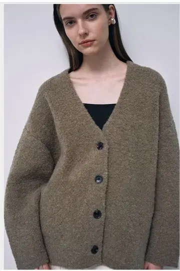 스터링 루어 부클레 니트 가디건 S