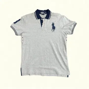 그레이 피케 셔츠 말 자수 3