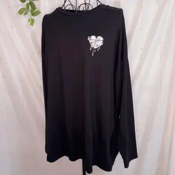 Pium 장난 천사의 오버 사이즈 롱 T셔츠 583