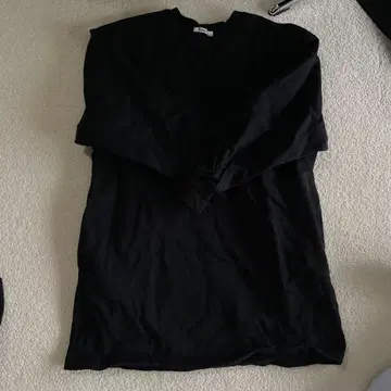 snidel 블랙 맨투맨 원피스 새상품급