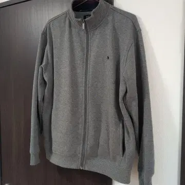 POLO 그레이 풀 집업 플리스