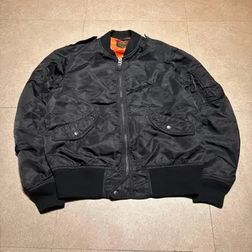 Avirex 플라이트 자켓 Ma-1 밀리터리 블랙 XL