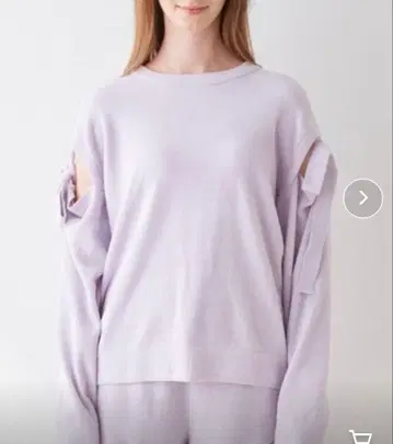 새상품급 젤라또피케 무스 리본 풀오버 라벤더