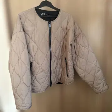 ZARA 베이지 퀼팅 자켓