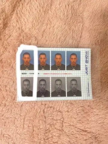 IO 증명사진 스티커 2장 세트 요코아리