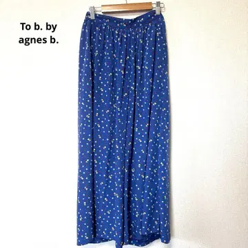 To b. by agnes b. 플라워 도트 팬츠 38