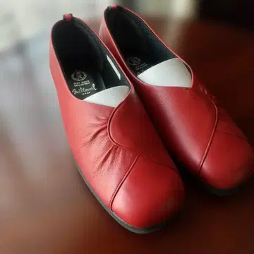 여성용 가죽 가죽 신발 23.5cm EEE