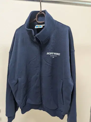 JACKPOT MARKET 네이비 풀 집업 트레이닝복