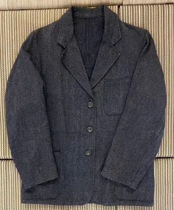 50s 블랙 샴브레이 자켓