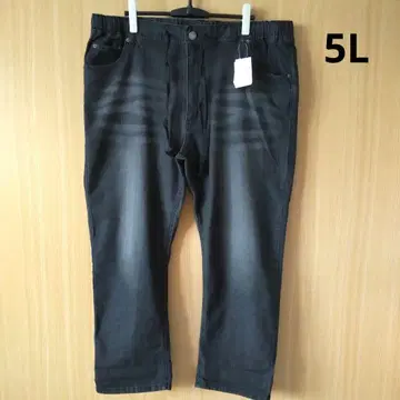 새상품 5L 남성용 스트레치 데님 팬츠 블랙 계열 넉넉한 사이즈