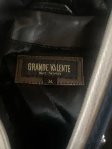 GRANDE VALENTE 블랙 가죽 자켓 M