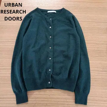 어반 리서치 도어스 가디건 울 캐시미어 그린