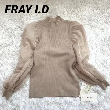 FRAY I.D 시어 돌먼 슬리브 니트 긴팔 아이보리 택 포함 새상품