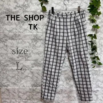 [ g73 ] [ 더 샵 티케이 ] 체크 캐주얼 허리밴딩 [ L ]