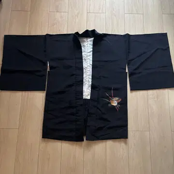 블랙 꽃무늬 자수 겉옷