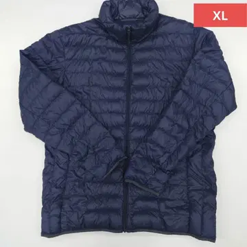 유니클로 남성용 XL 네이비 울트라 라이트 다운 자켓