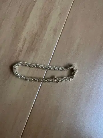 실버 체인 팔찌