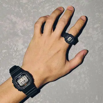 카시오 링 워치 DWN-5600-1JR 블랙