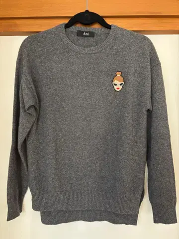 캐시미어 100% 그레이 스웨터